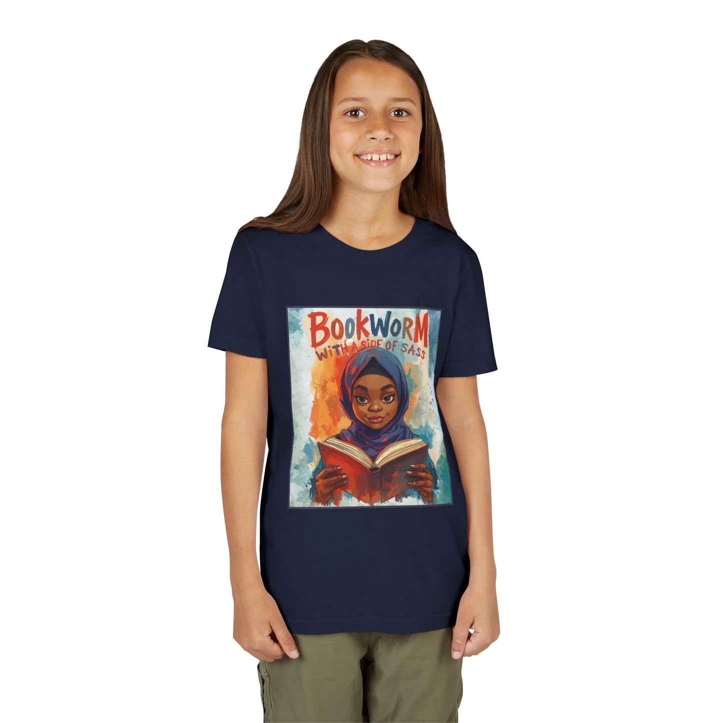 Kids Bookworm Sass Tee, Fun T-Shirt for Young Readers, Gift for Book Lovers, Back to School Apparel, Cute Kid's Graphic Tee