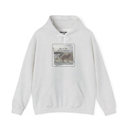 Cozy Fleece Hoodie with Three-Panel Design, Animal Lover Gift, Casual Wear, Graphic Sweatshirt, Winter Apparel