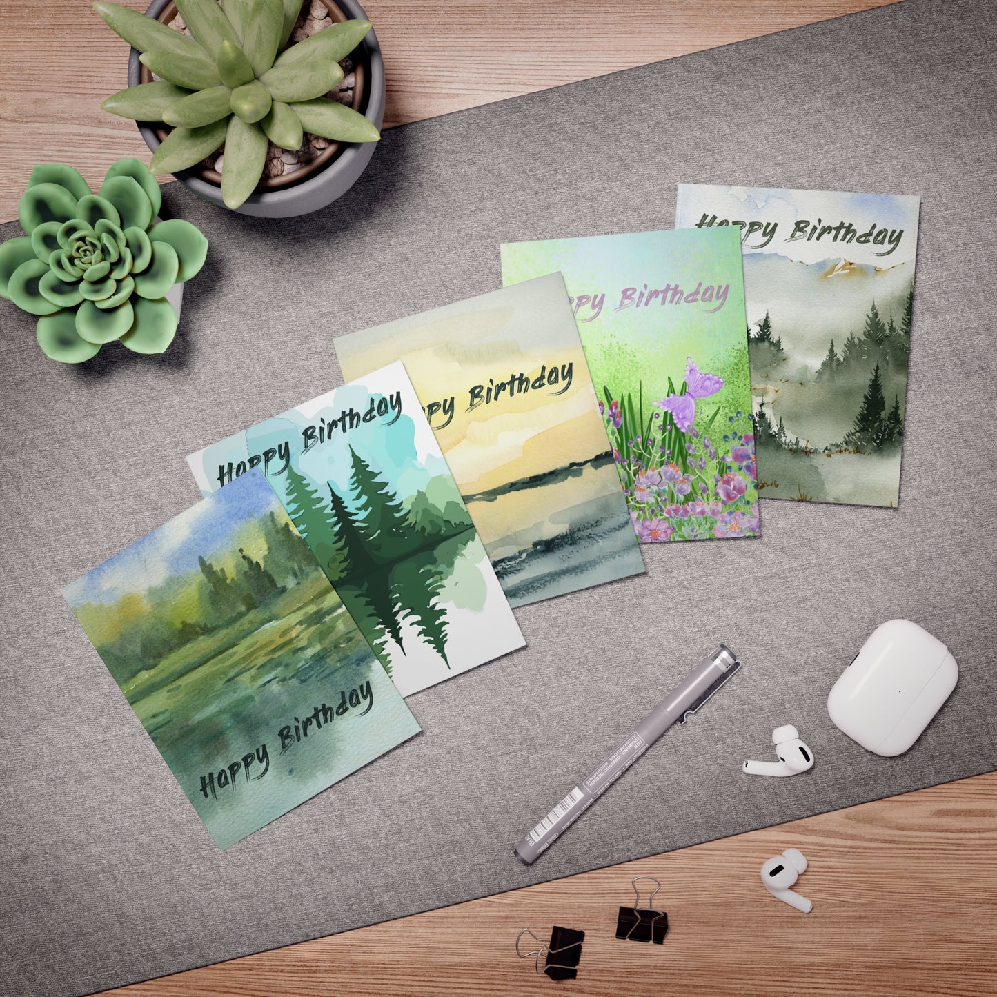 ADHD Funny Birthday Cards - 5 card set - Late On Purpose (Sort Of) - You're My Kind of Weird
