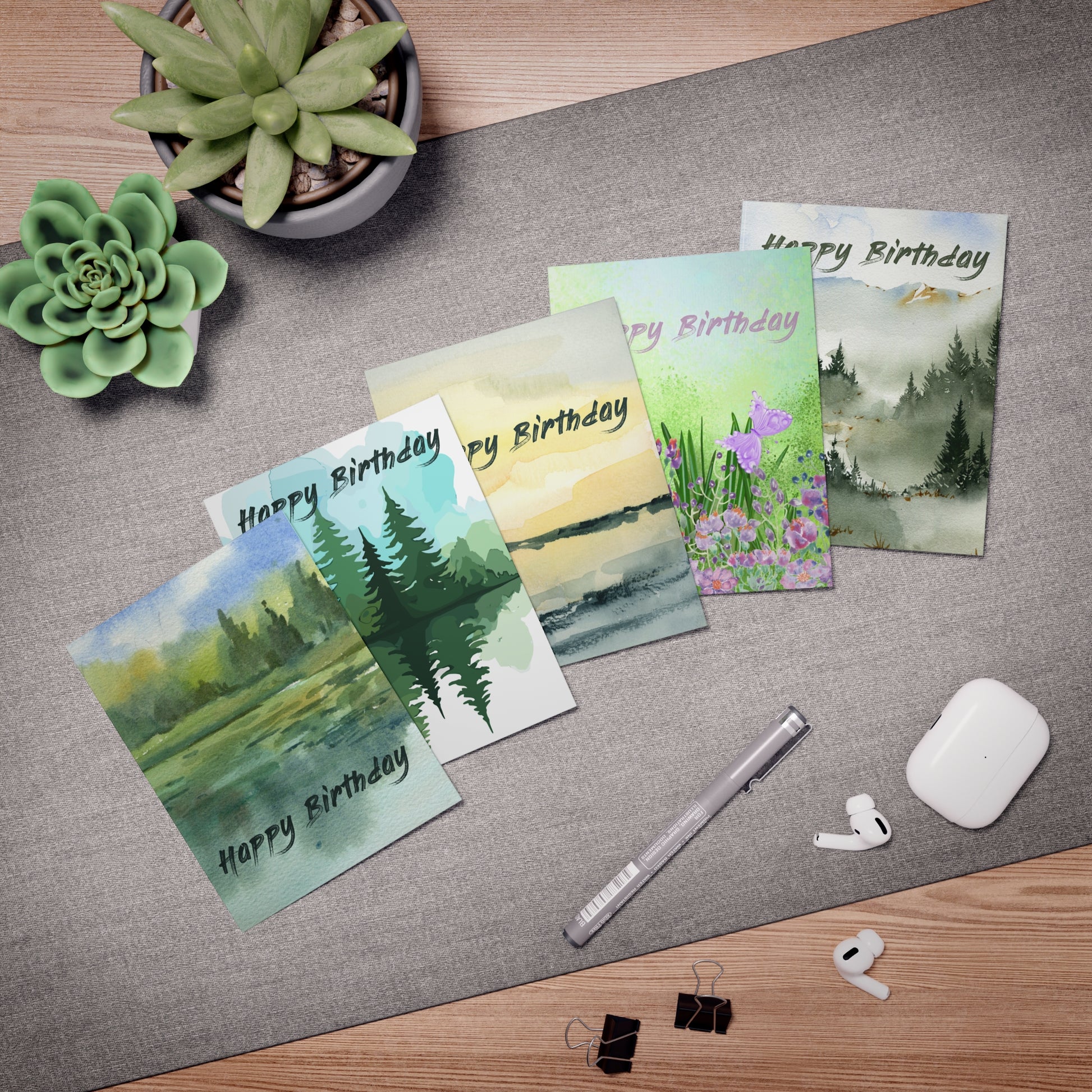 ADHD Funny Birthday Cards - 5 card set - Late On Purpose (Sort Of) - You're My Kind of Weird
