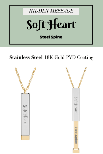 Hidden Message Necklace, Sliding Bar Necklace - You're My Kind of Weird