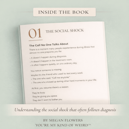 Cancer Friendship Loss Workbook | When Friends Disappear During Illness - You're My Kind of Weird