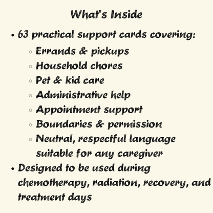 How You Can Help During Cancer Treatment. - You're My Kind of Weird