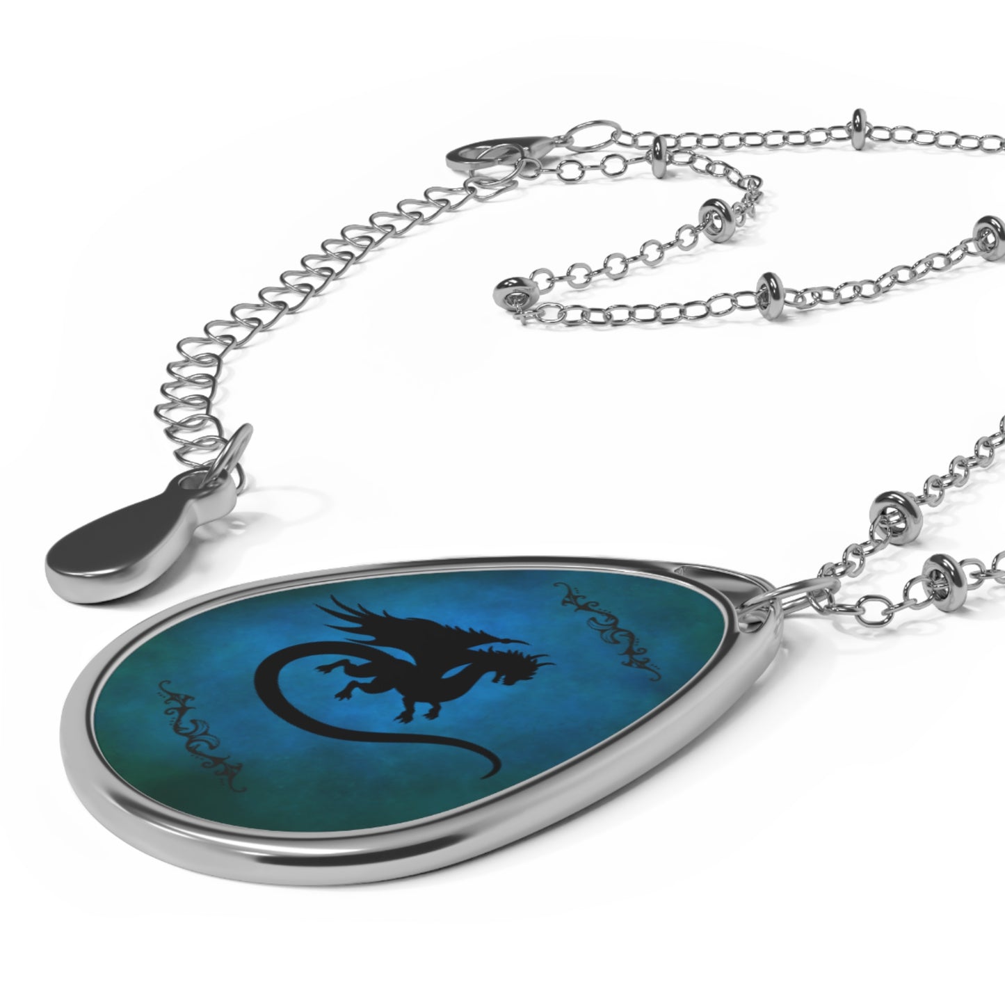 Dragon Necklace for Fantasy Lovers Teardrop Dragon Pendant - You're My Kind of Weird