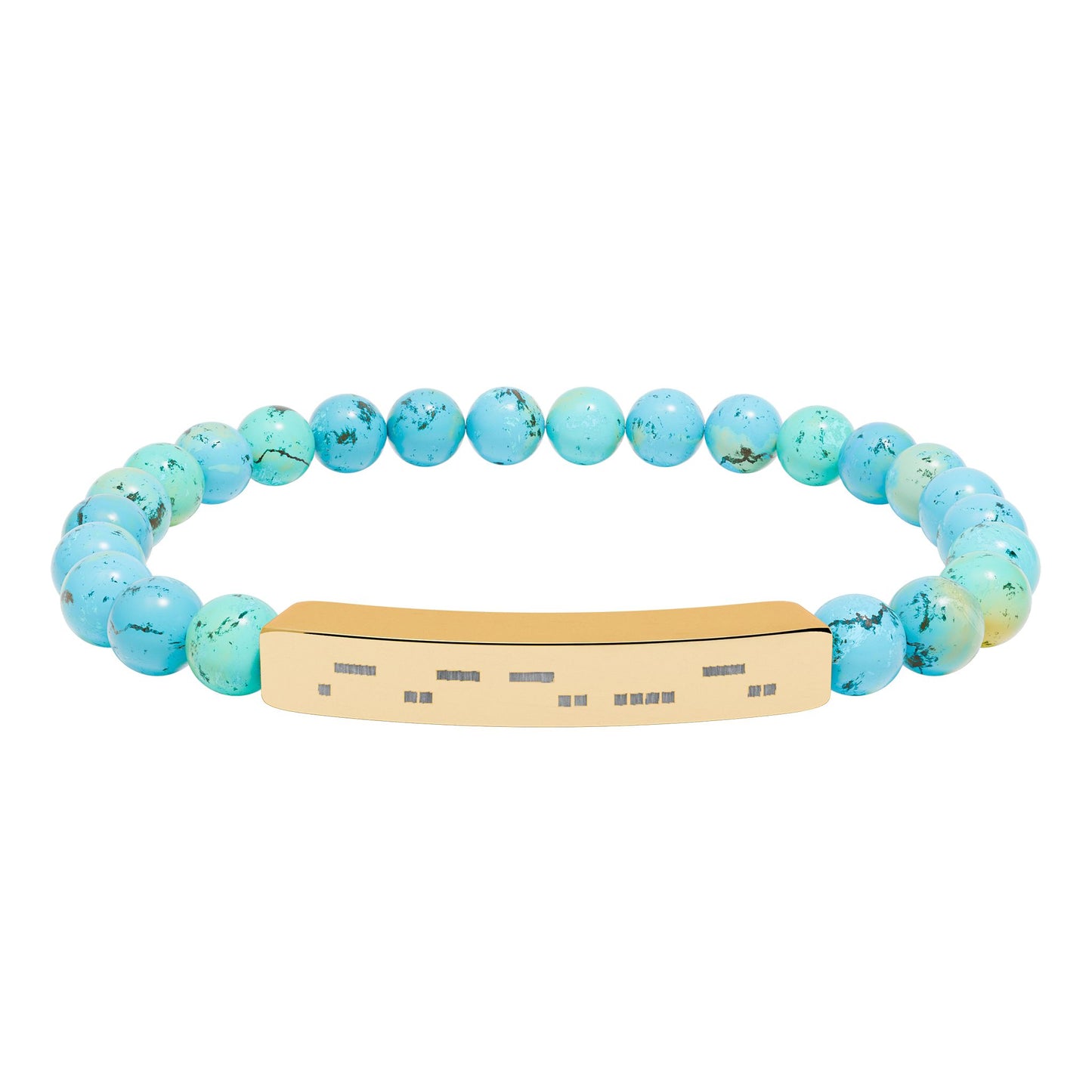 AuDHD Morse Code Bracelet | Natural Stone Stretch Bracelet | Neurodiverse Jewelry - You're My Kind of Weird