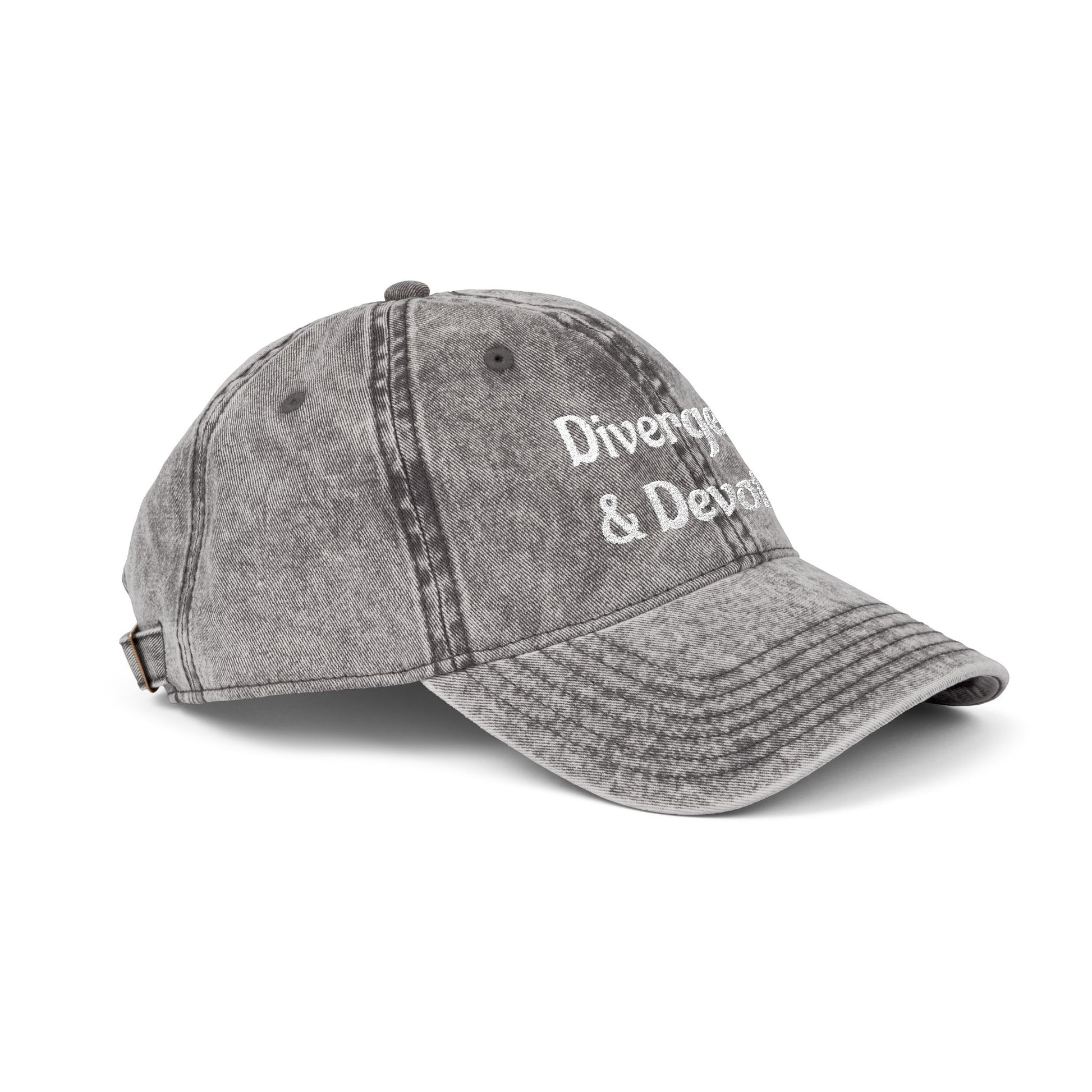 Divergent & Devoted Cap | Vintage Embroidered Hat - You're My Kind of Weird