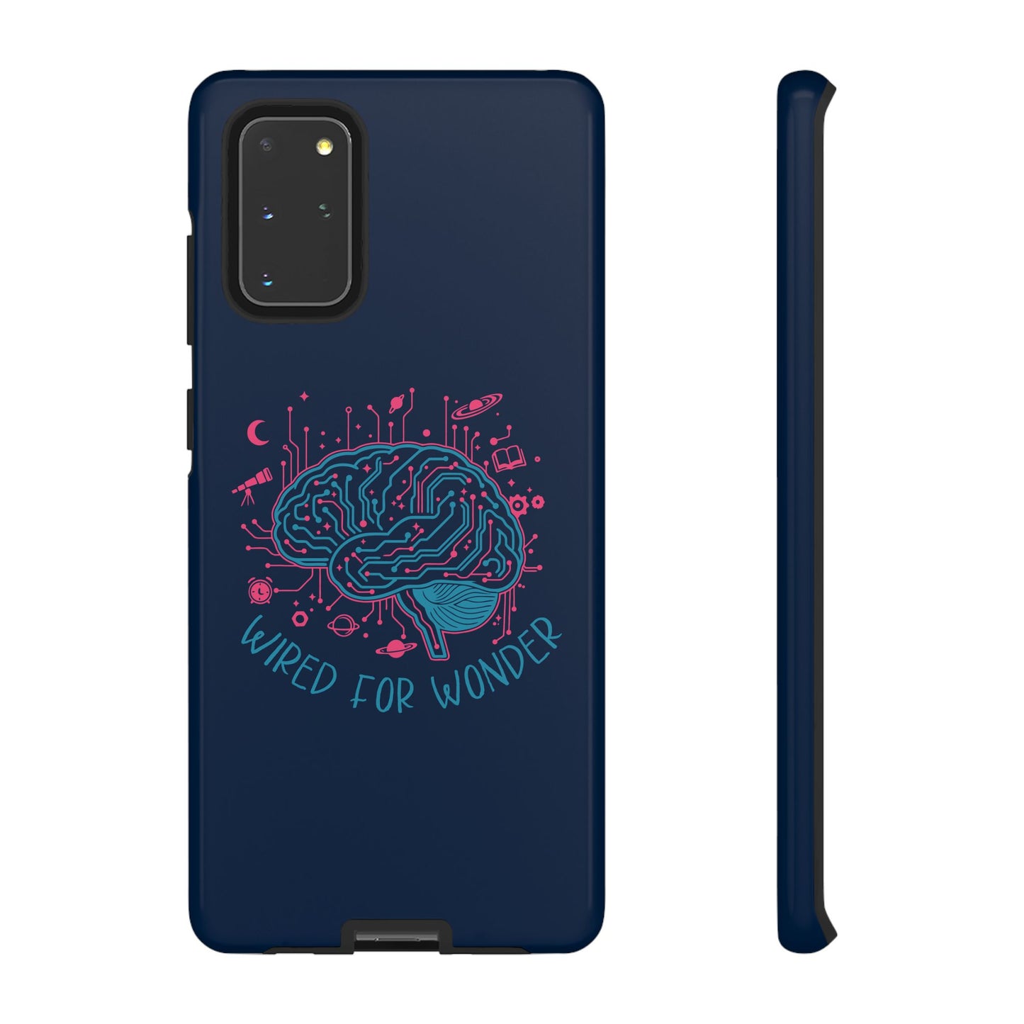 "Wired for Wonder" Brain Tech Design Samsung Galaxy Phone Case - You're My Kind of Weird