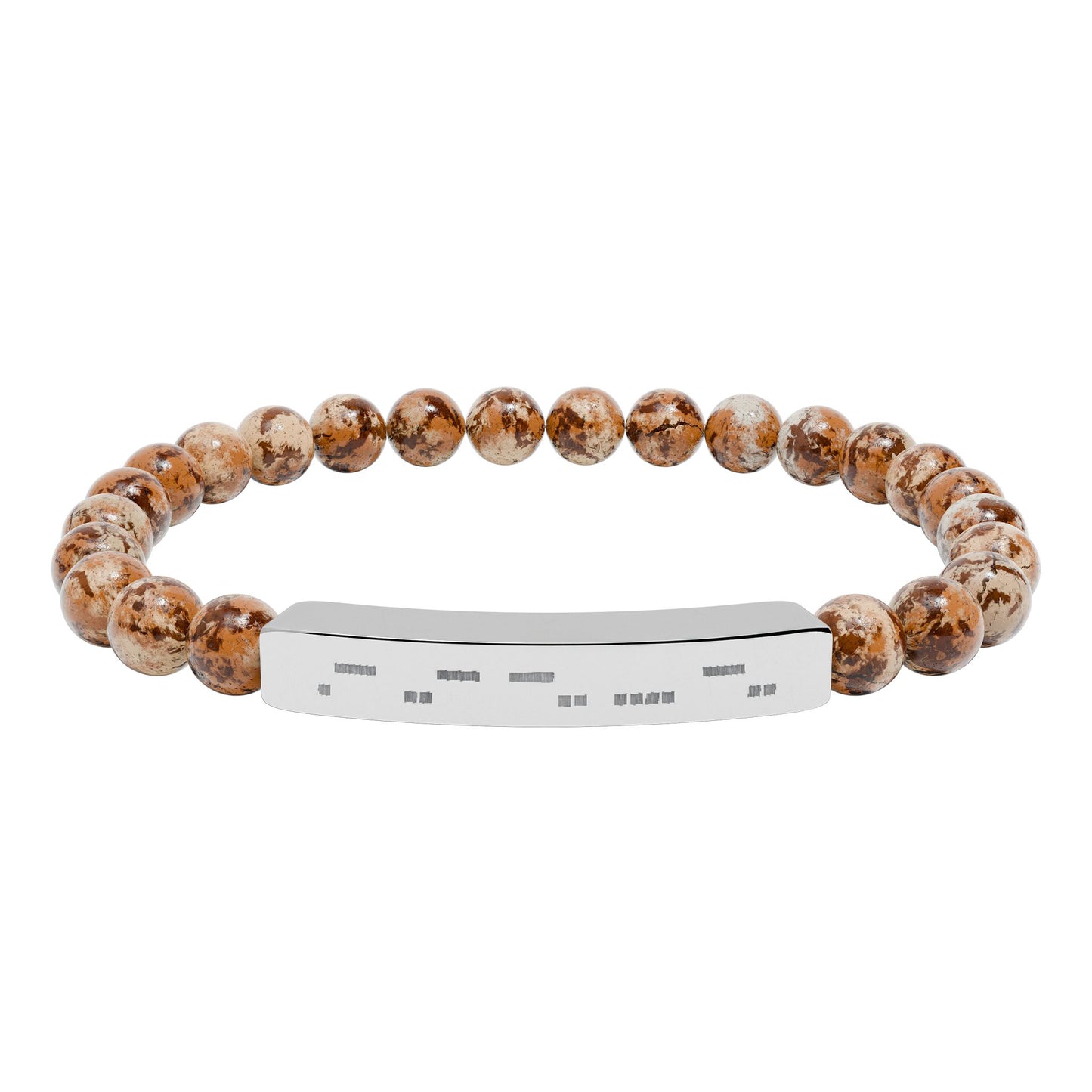 AuDHD Morse Code Bracelet | Natural Stone Stretch Bracelet | Neurodiverse Jewelry - You're My Kind of Weird