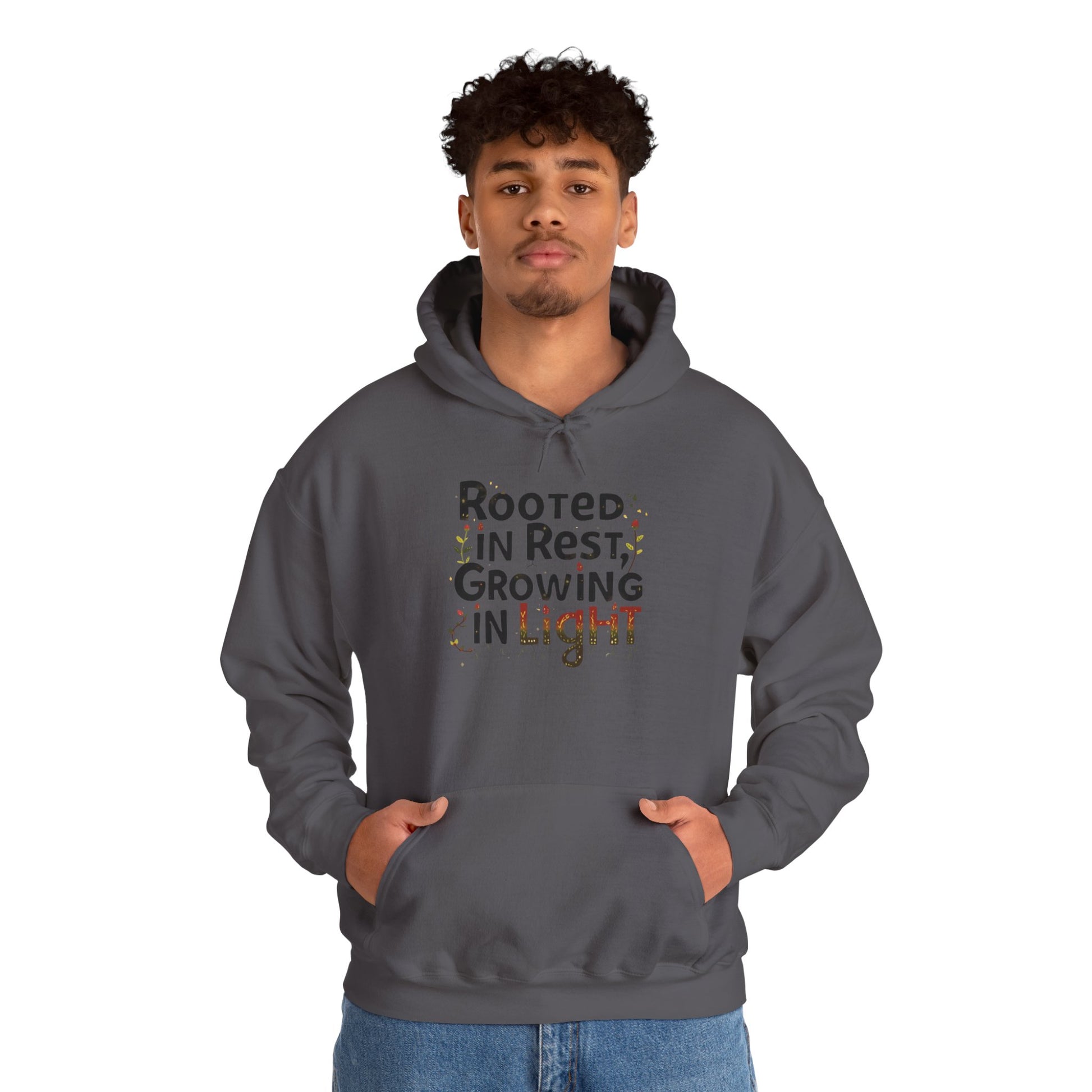 Rooted in Rest, Growing in Light Hoodie | Cozy Kwanzaa Sweatshirt - You're My Kind of Weird