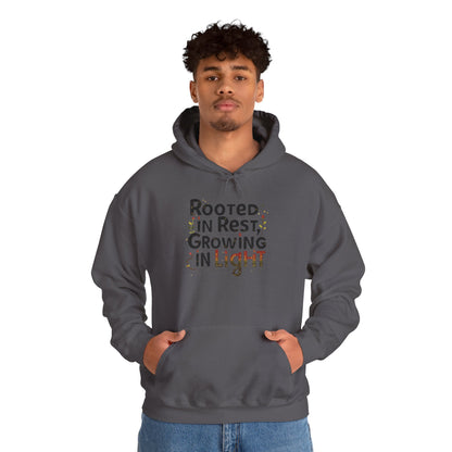 Rooted in Rest, Growing in Light Hoodie | Cozy Kwanzaa Sweatshirt - You're My Kind of Weird