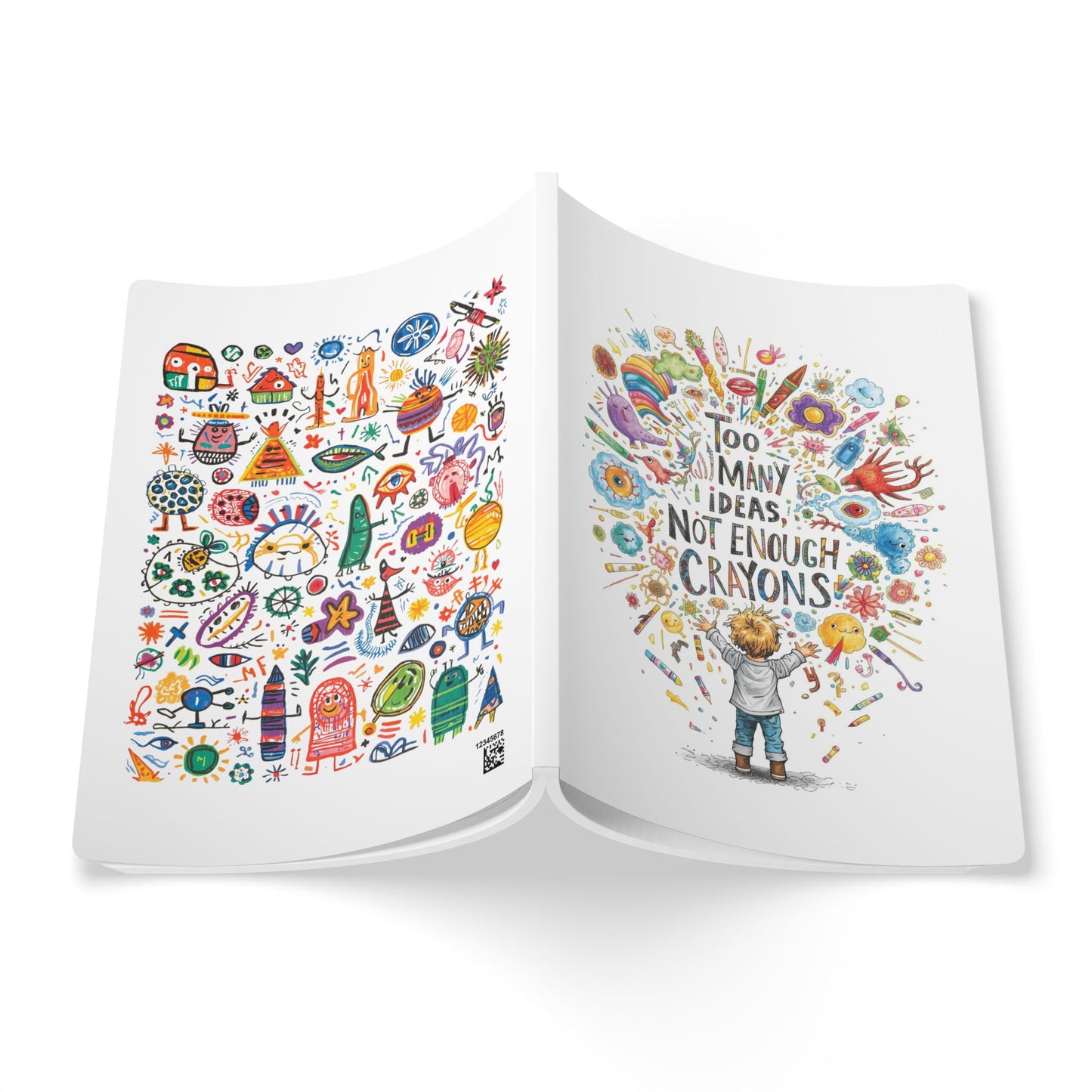 Too Many Ideas, Not Enough Crayons – Kids Writing Journal with Creative Prompts - You're My Kind of Weird