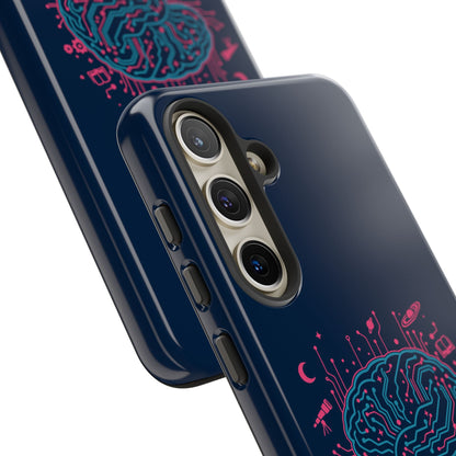 "Wired for Wonder" Brain Tech Design Samsung Galaxy Phone Case - You're My Kind of Weird