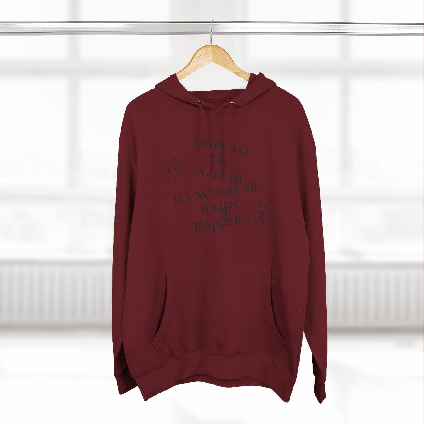Embrace the Weird Fleece Hoodie | Comfortable Magic Happens Hoodie, Cozy Casual Wear, Unique Gift for Creatives, Inspirational [...]