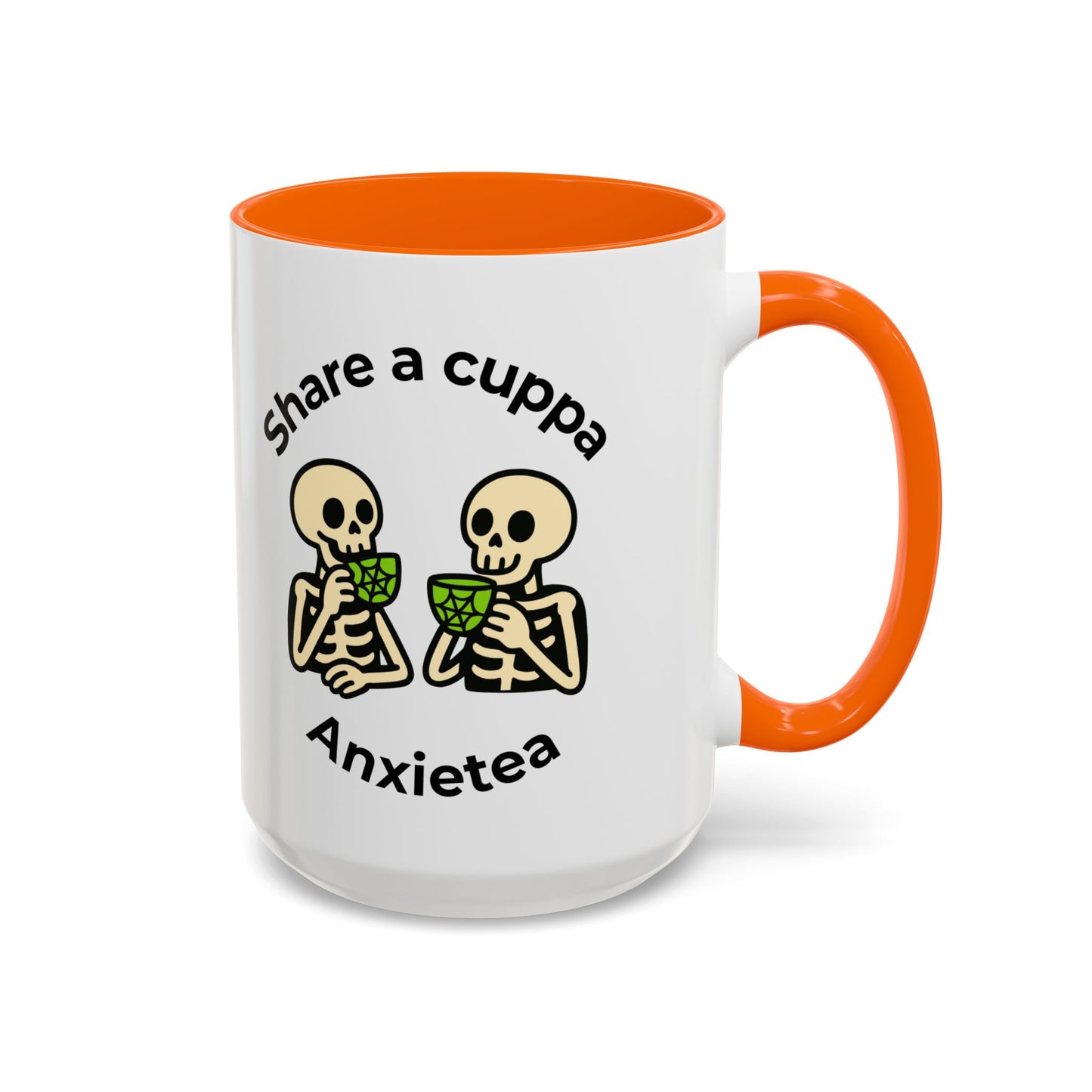 Share a Cuppa Anxietea Skeleton Mug - You're My Kind of Weird