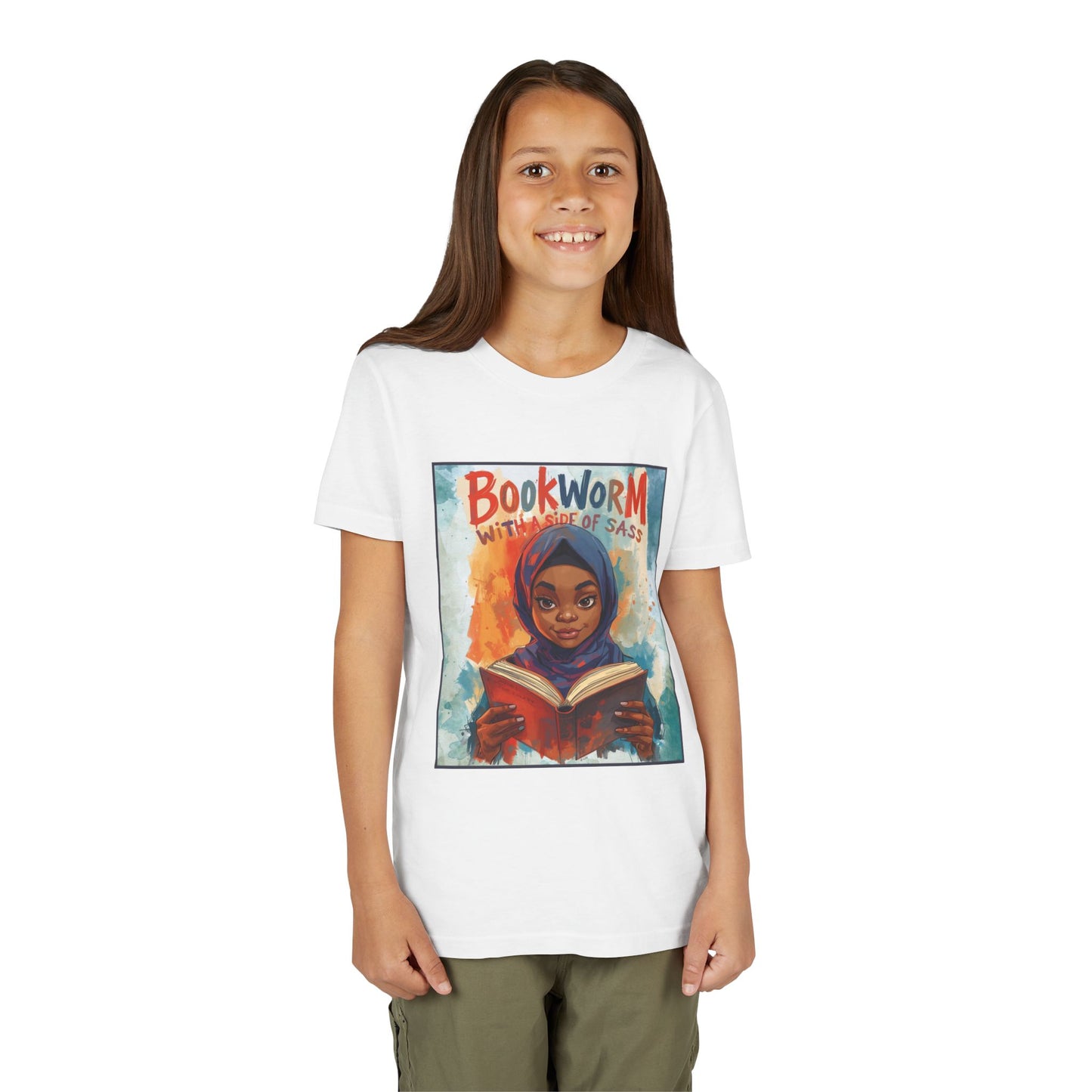 Kids Bookworm Sass Tee, Fun T-Shirt for Young Readers, Gift for Book Lovers, Back to School Apparel, Cute Kid's Graphic Tee