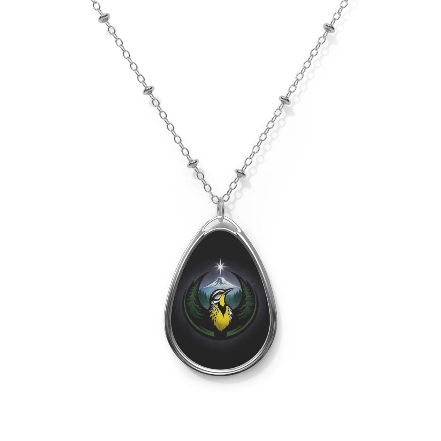 Meadowlark Oregon State Bird Resistance Necklace - You're My Kind of Weird