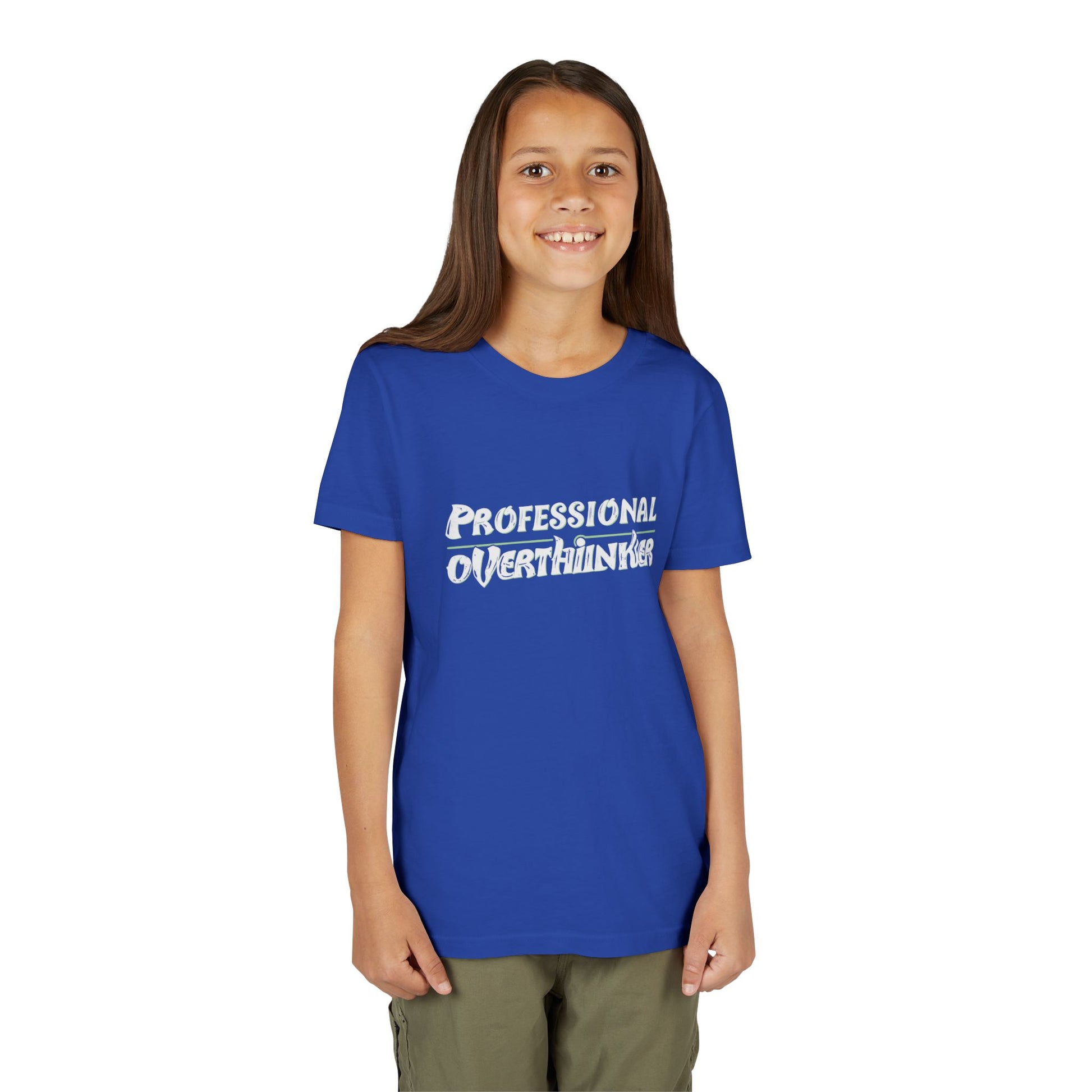 Professional Overthinker Kids T-Shirt – Soft Youth Tee for Creative Thinkers - You're My Kind of Weird