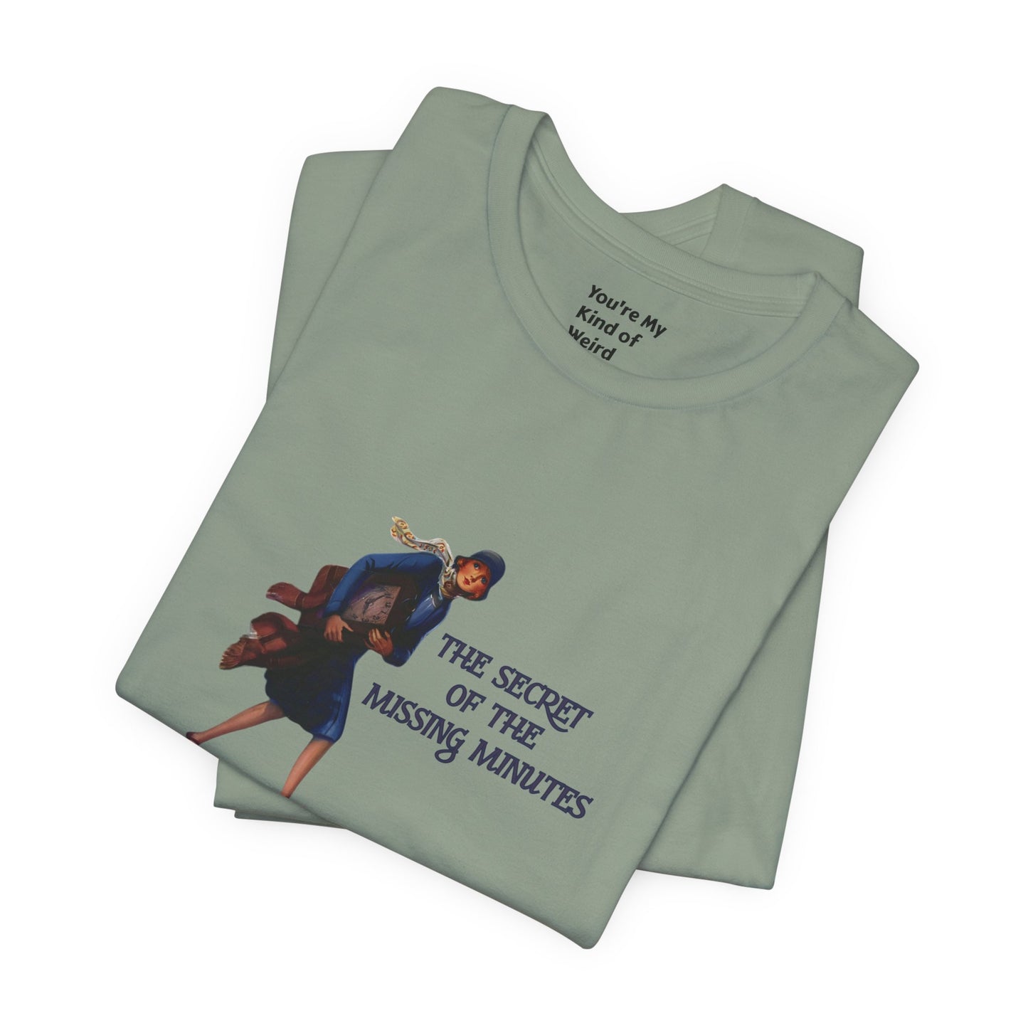 "The Secret of the Missing Minutes" Vintage Illustration Tee - You're My Kind of Weird