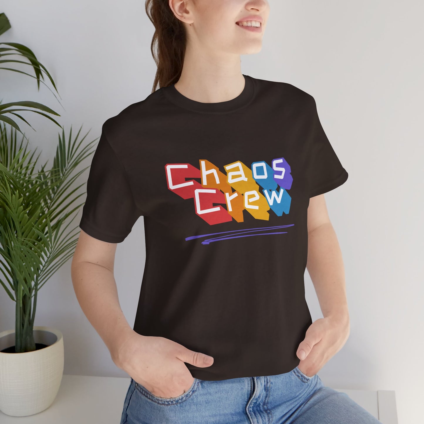 Chaos Crew Tee — Colorful Retro Graffiti Graphic T-Shirt - You're My Kind of Weird