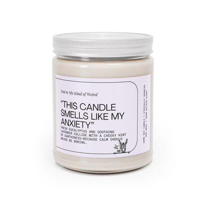 Anxiety Relief Scented Candle, Stress Relief Gift, Home Decor, Self-Care Candle, Unique Gift Idea, Aromatherapy Candle