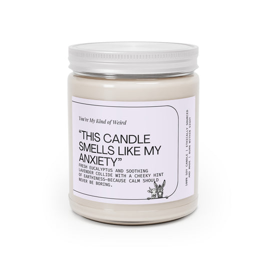 Anxiety Relief Scented Candle, Stress Relief Gift, Home Decor, Self-Care Candle, Unique Gift Idea, Aromatherapy Candle