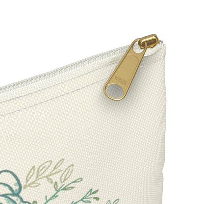 Emotional Support Bridesmaid Accessory Pouch: Floral Makeup & Jewelry Bag for Wedding Party - You're My Kind of Weird