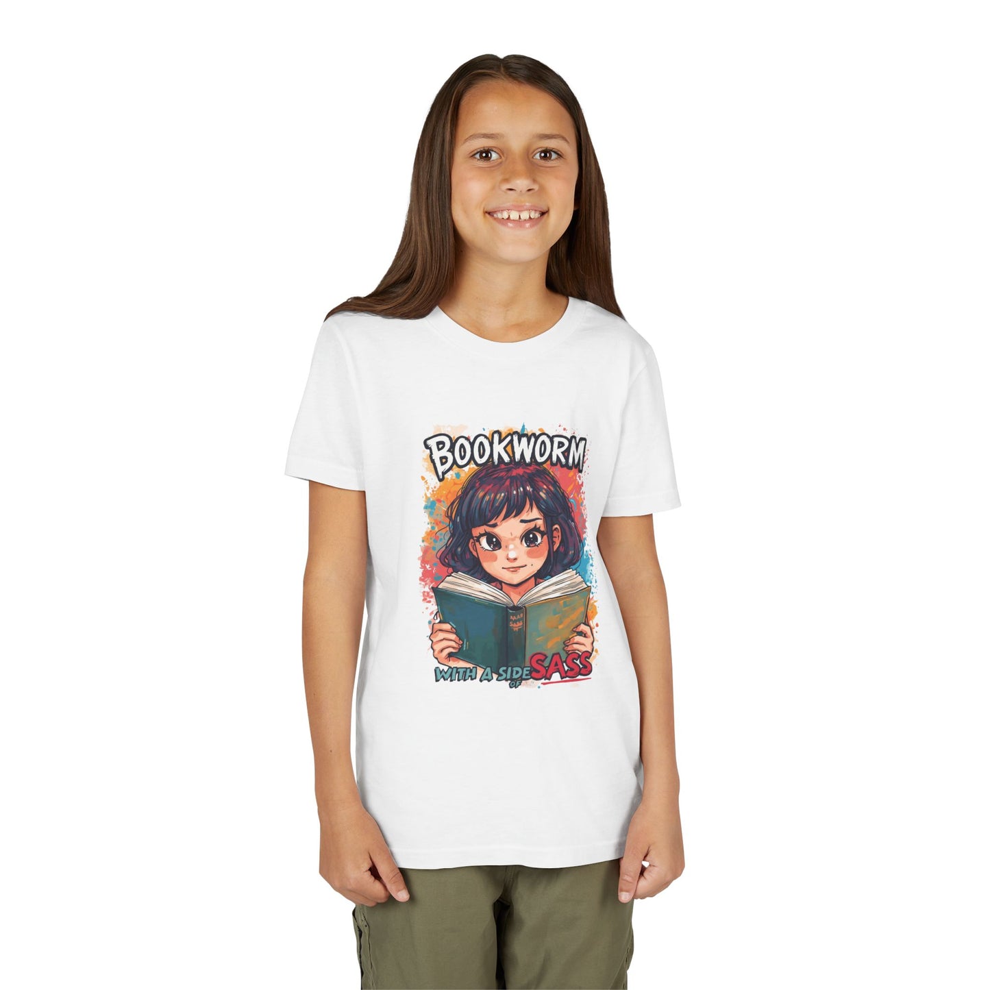 Kids Bookworm Sass Tee, Fun T-Shirt for Young Readers, Gift for Book Lovers, Back to School Apparel, Cute Kid's Graphic Tee