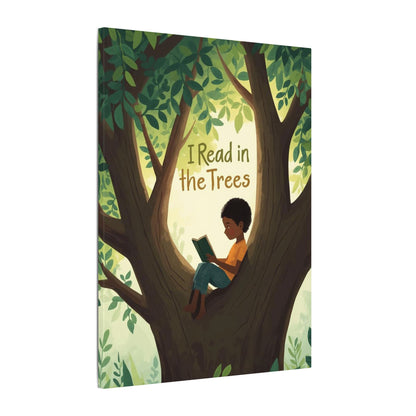 I read in the Trees Canvas Art | Reading Decor for Book Lovers, Wall Art for Kids, Unique Gift for Readers, Educational Wall Decor, Literary Gift - You're My Kind of Weird