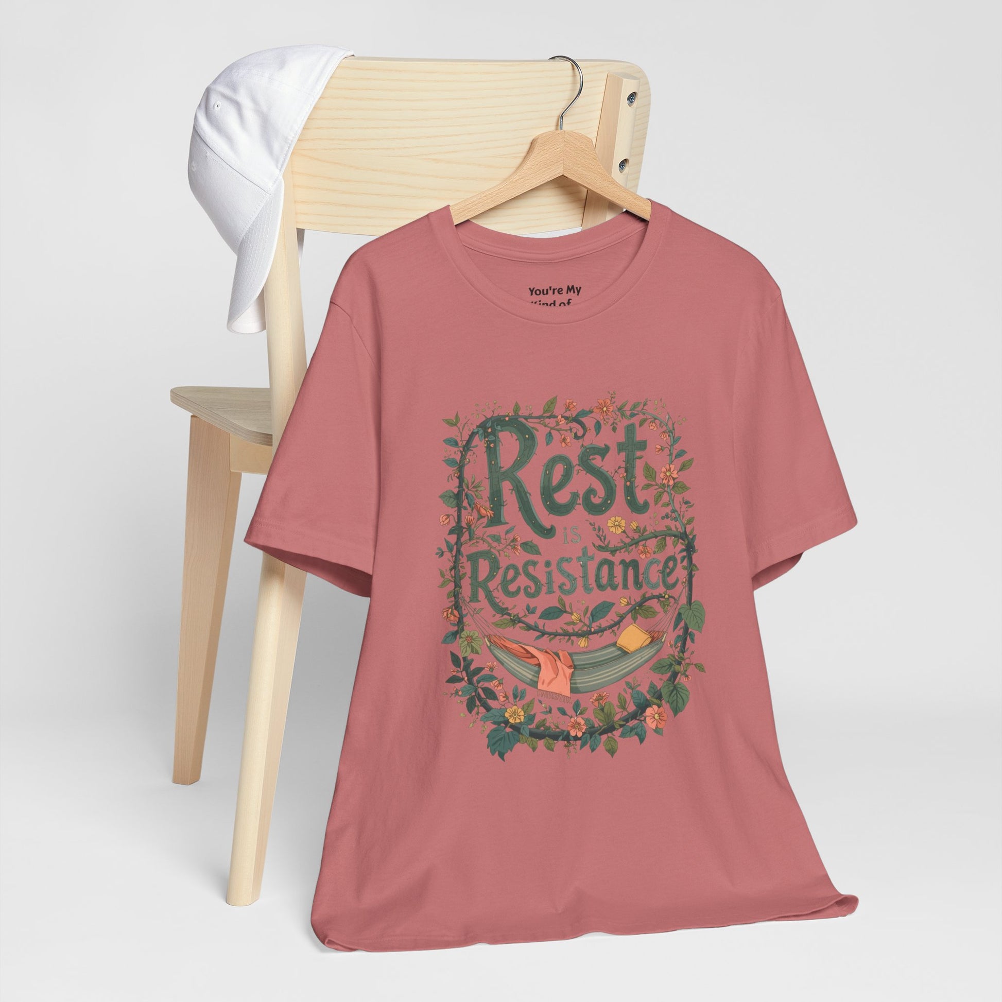 Rest is Resistance Tee, Motivational Shirt, Relaxation Apparel, Unisex Tee, Gift for Peace Lovers - You're My Kind of Weird