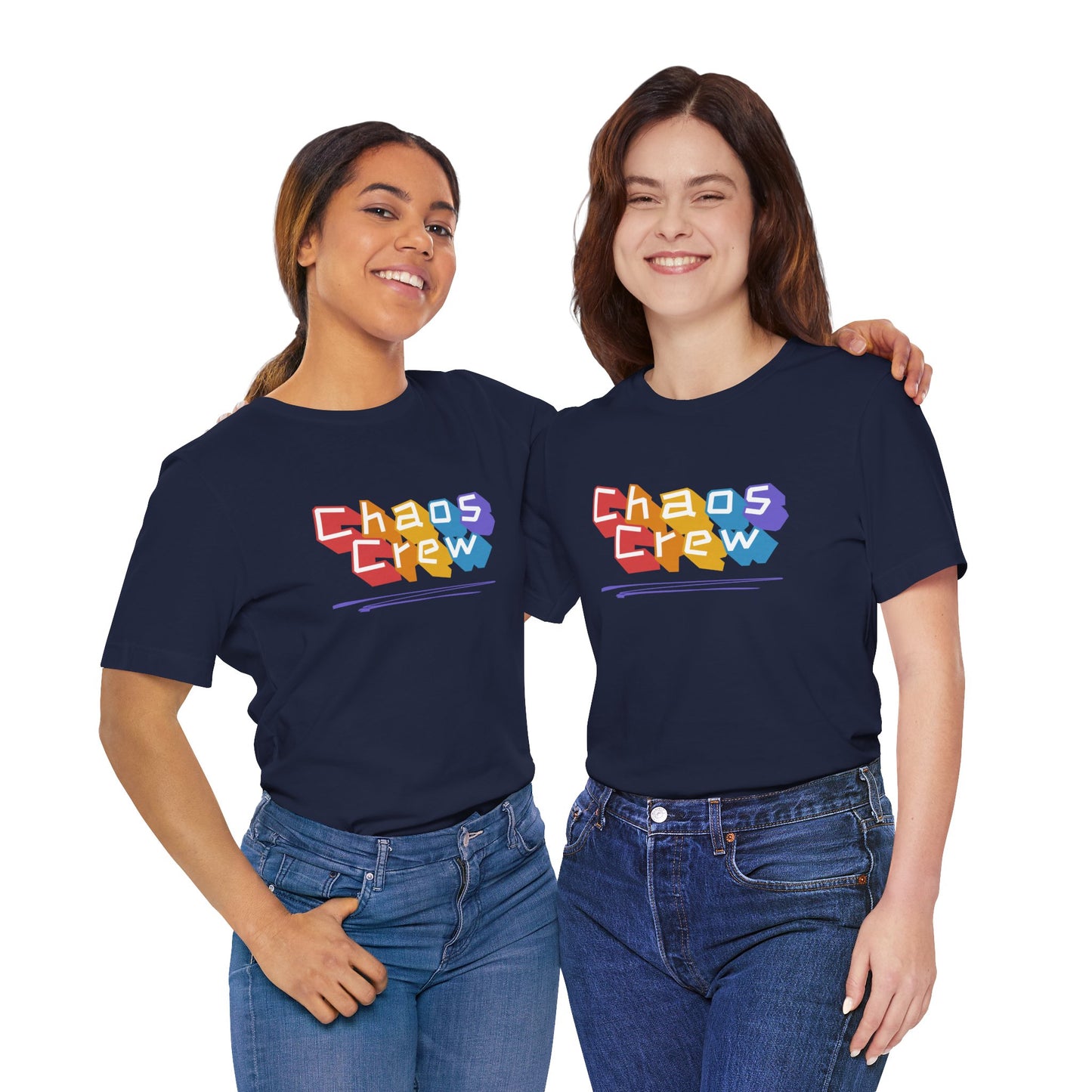 Chaos Crew Tee — Colorful Retro Graffiti Graphic T-Shirt - You're My Kind of Weird