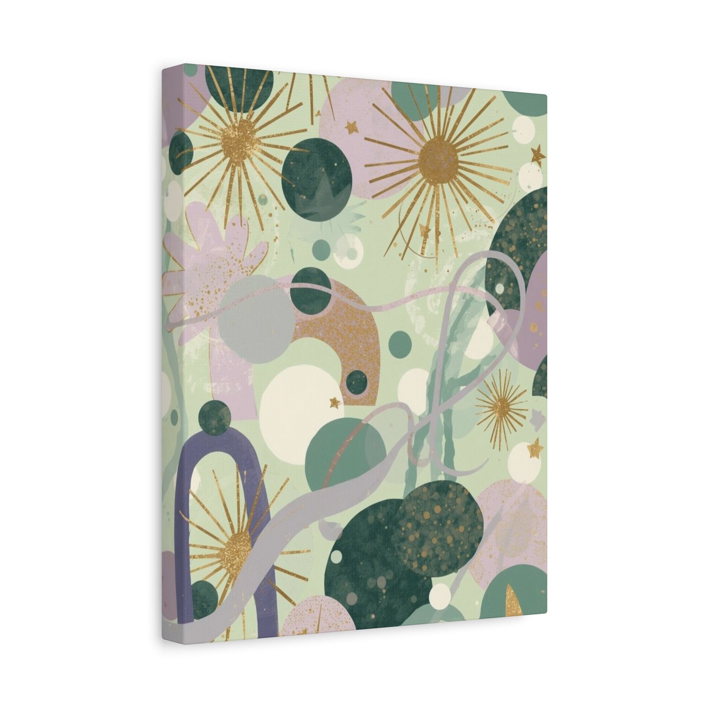 Dopamine Abstract Celestial Shapes Matte Canvas - You're My Kind of Weird
