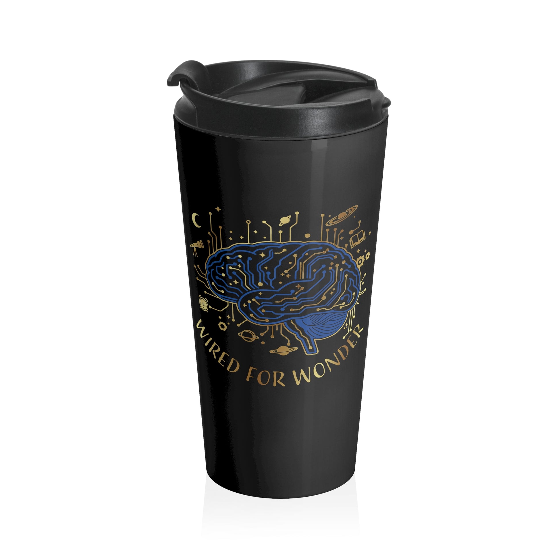 Wired for Wonder Travel Mug (15oz) - You're My Kind of Weird