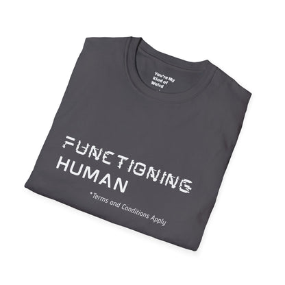 FUNCTIONING HUMAN Unisex Softstyle T-Shirt, Perfect Gift for Mental Health Awareness, Casual Wear, Everyday Comfort, Unique Graphic [...]