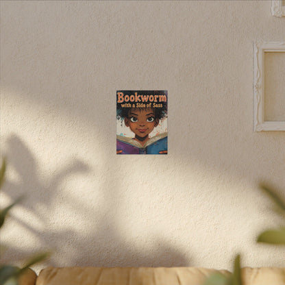 Bookworm Canvas Art | Reading Decor for Book Lovers, Wall Art for Kids, Unique Gift for Readers, Educational Wall Decor, Literary Gift