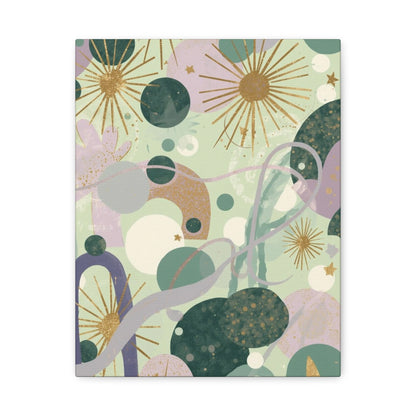 Dopamine Abstract Celestial Shapes Matte Canvas - You're My Kind of Weird