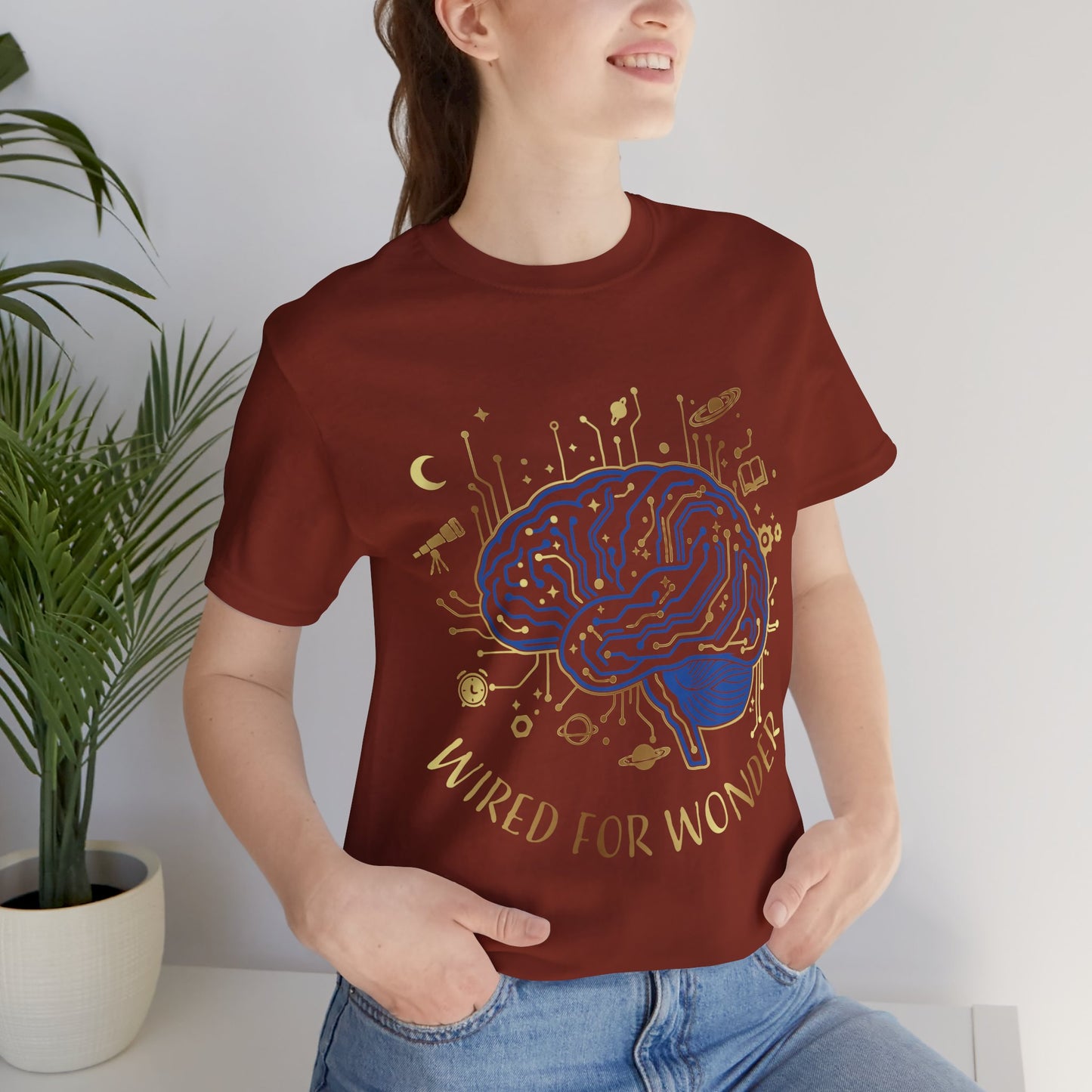 Wired for Wonder Brain Tee Science & Curiosity Graphic T-Shirt - You're My Kind of Weird
