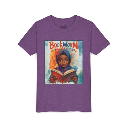 Kids Bookworm Sass Tee, Fun T-Shirt for Young Readers, Gift for Book Lovers, Back to School Apparel, Cute Kid's Graphic Tee