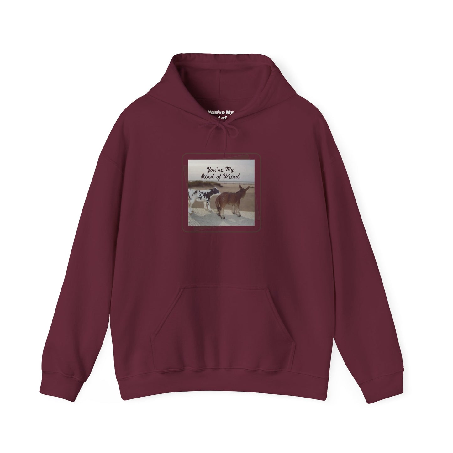 Cozy Fleece Hoodie with Three-Panel Design, Animal Lover Gift, Casual Wear, Graphic Sweatshirt, Winter Apparel