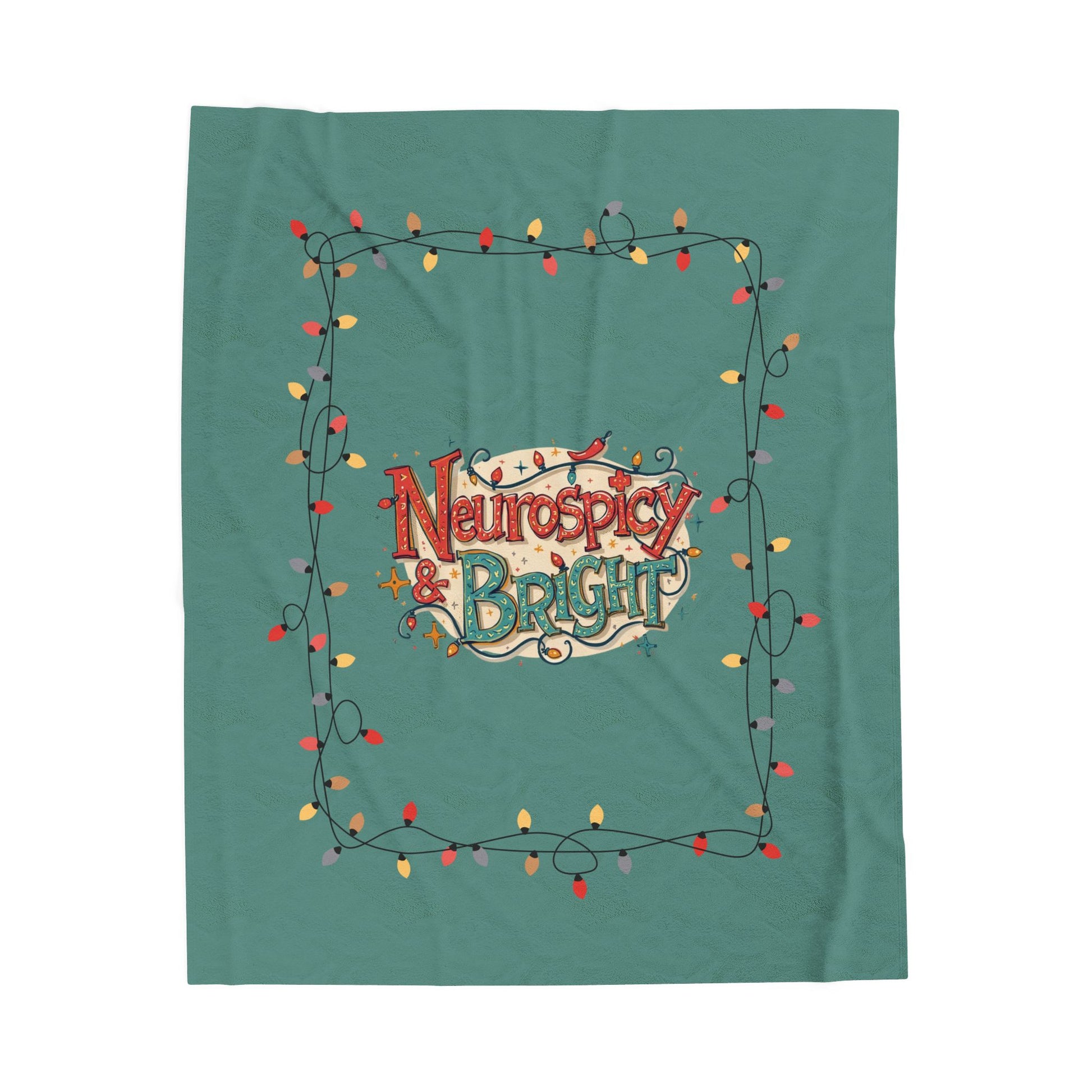 Neurospicy & Bright Plush Blanket – Colorful Cozy Throw for Neurodivergent Comfort - You're My Kind of Weird