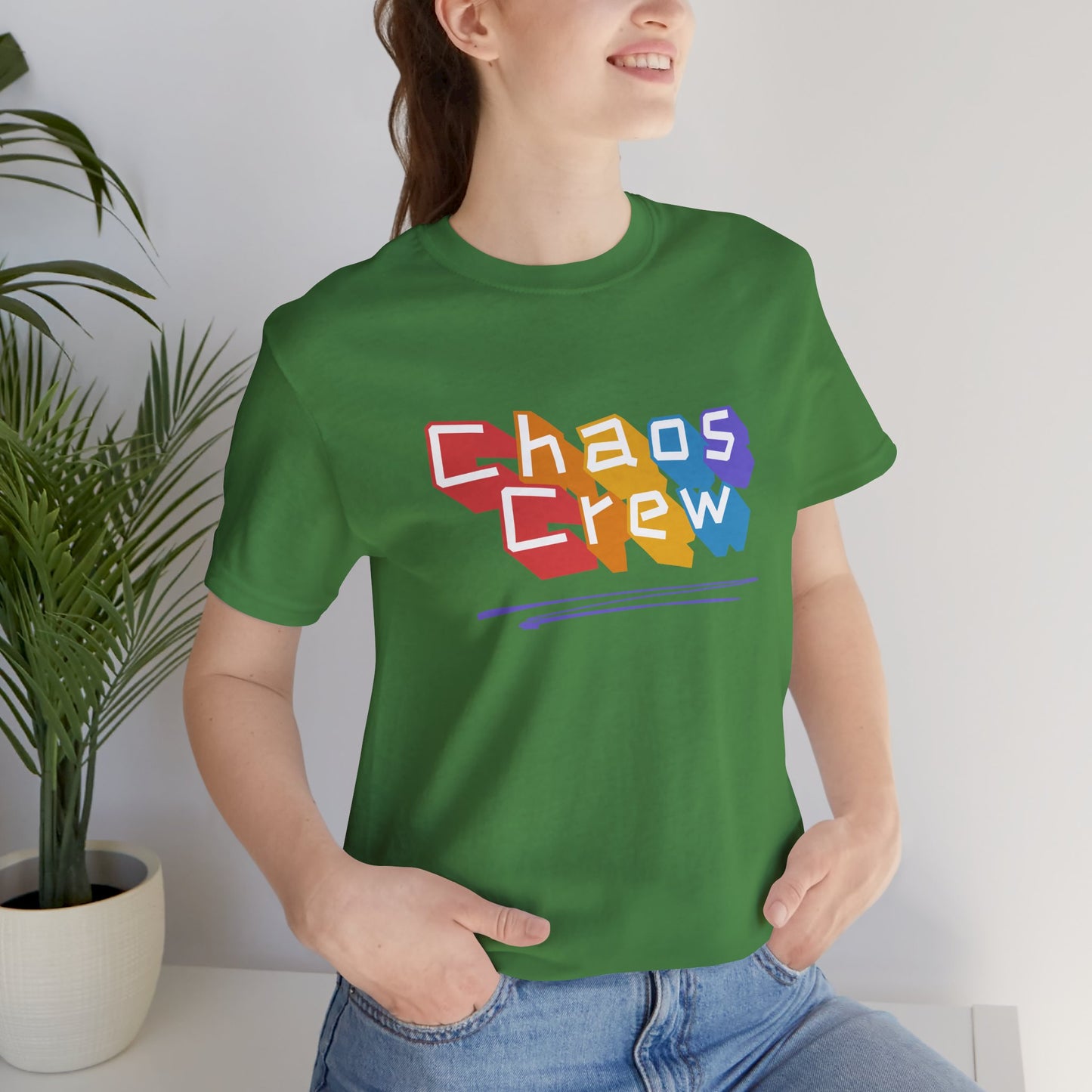 Chaos Crew Tee — Colorful Retro Graffiti Graphic T-Shirt - You're My Kind of Weird