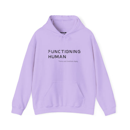 Functioning Human Hoodie – Funny Unisex Heavy Blend™ Sweatshirt, Cozy Cotton-Poly Blend, Casual Gift
