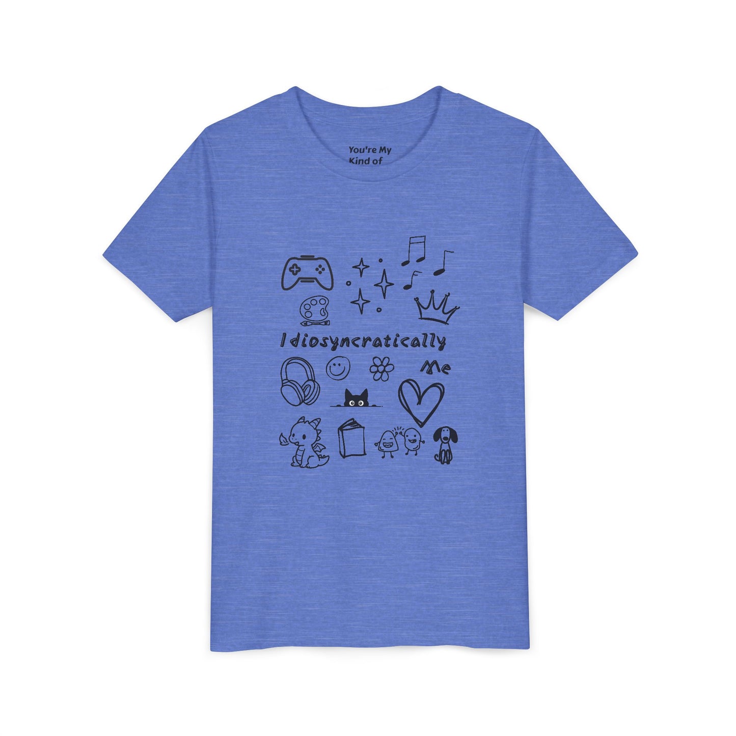 Idiosyncratically Me Youth Tee *CUSTOMIZE* | Pick doodles that are meaningful to YOU - You're My Kind of Weird