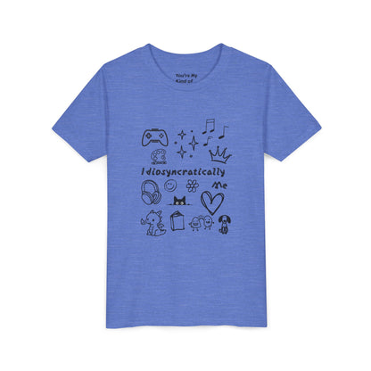 Idiosyncratically Me Youth Tee *CUSTOMIZE* | Pick doodles that are meaningful to YOU - You're My Kind of Weird