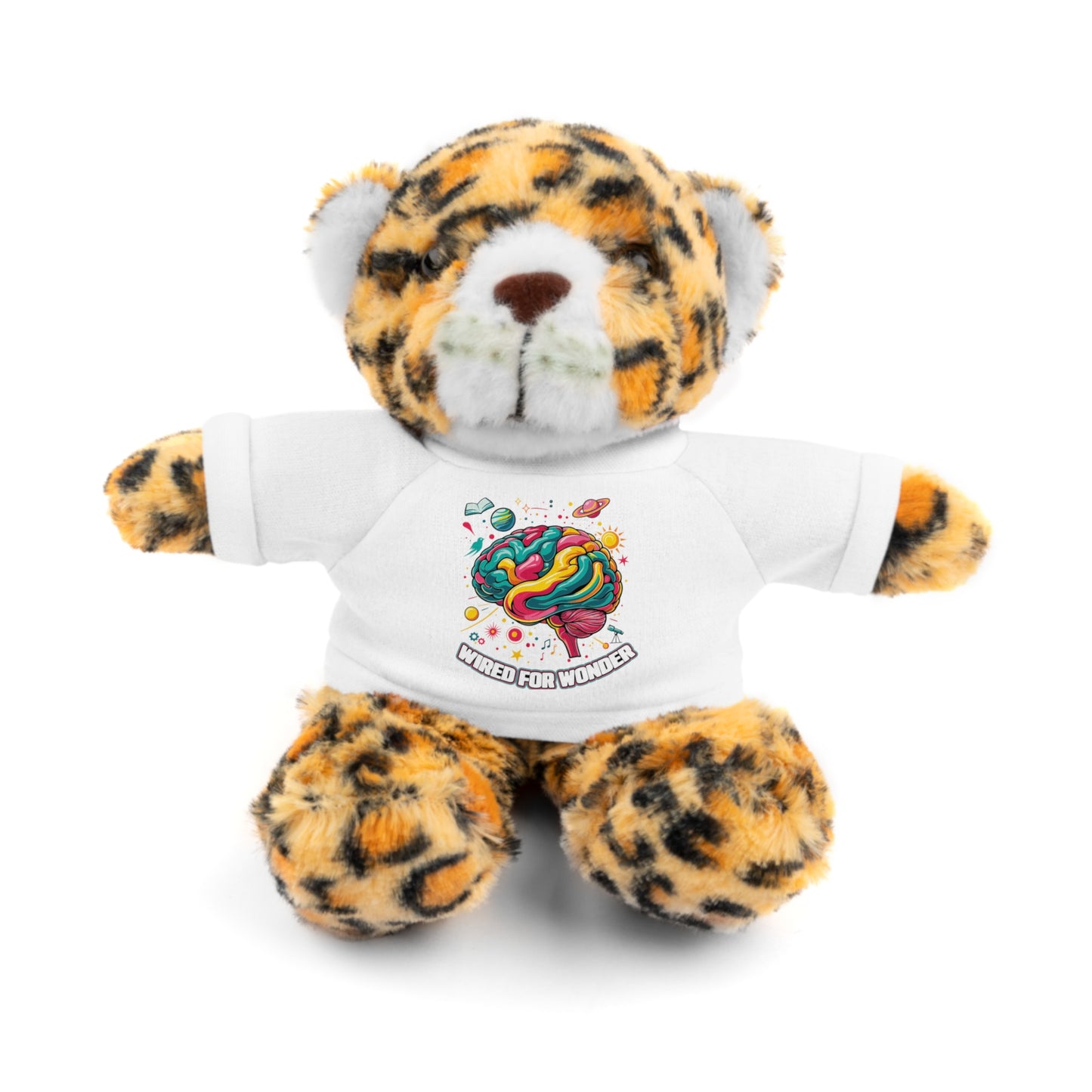 Plush Animals with Colorful Wired for Wonder shirt - You're My Kind of Weird
