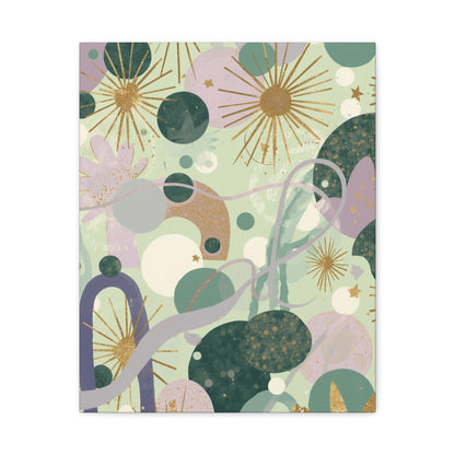 Dopamine Abstract Celestial Shapes Matte Canvas - You're My Kind of Weird