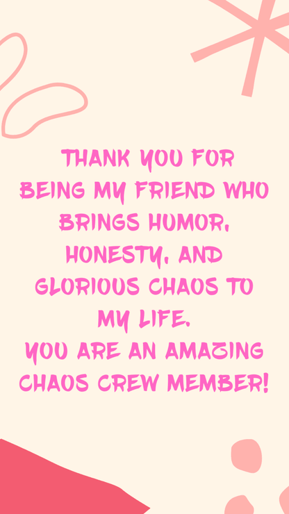 Chaos Crew Friendship Phone Wallpapers - You're My Kind of Weird