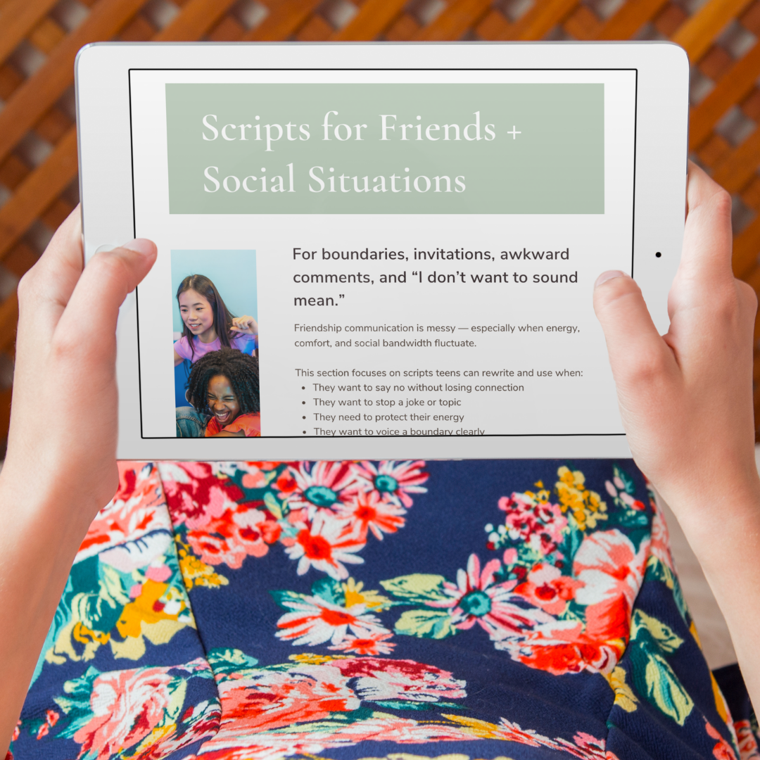 Parent - Teen Communication Scripts Workbook - You're My Kind of Weird