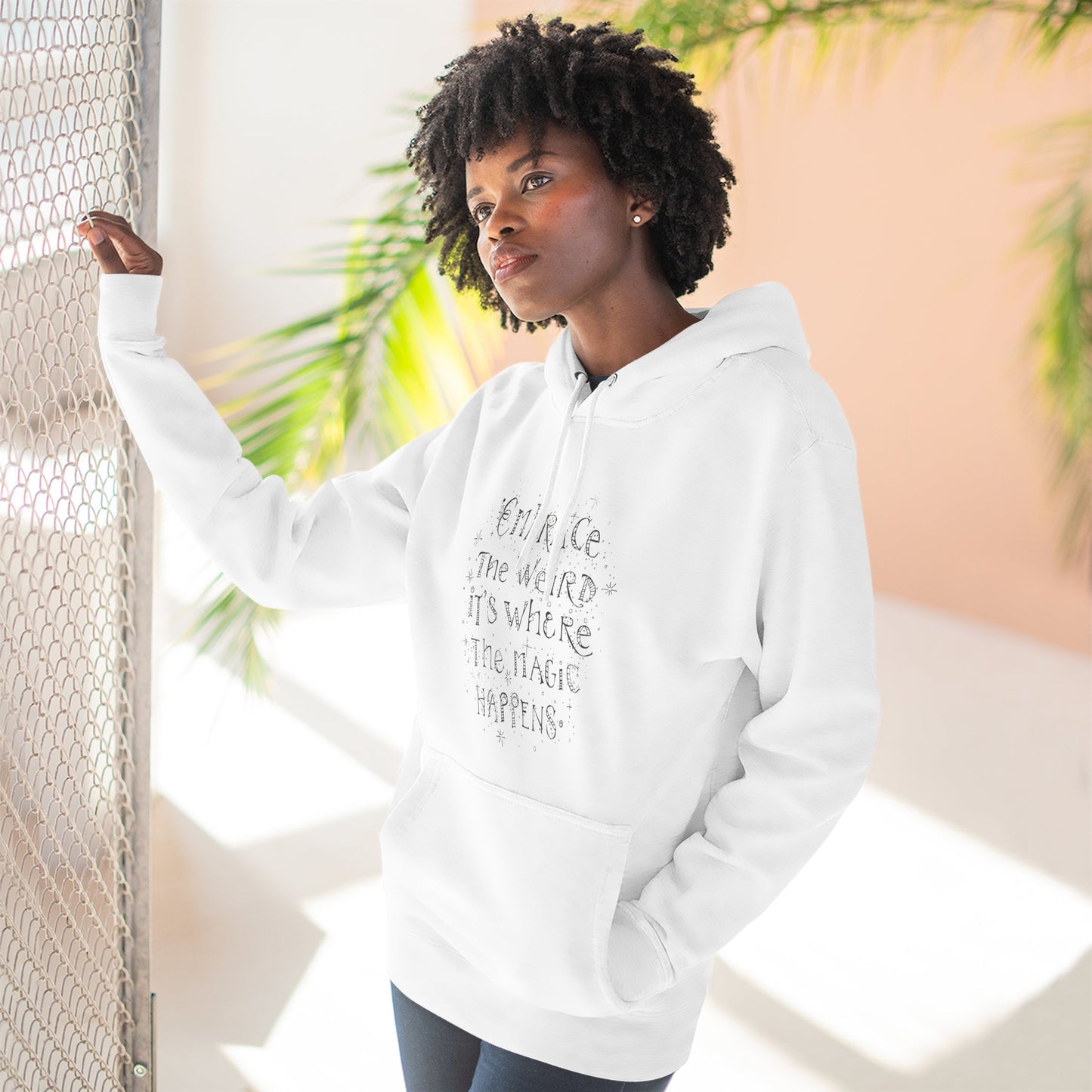 Embrace the Weird Fleece Hoodie | Comfortable Magic Happens Hoodie, Cozy Casual Wear, Unique Gift for Creatives, Inspirational [...]