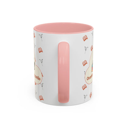 Overthinking Is My Cardio Coffee Mug — Cute Raccoon Reading Accent Mug - You're My Kind of Weird