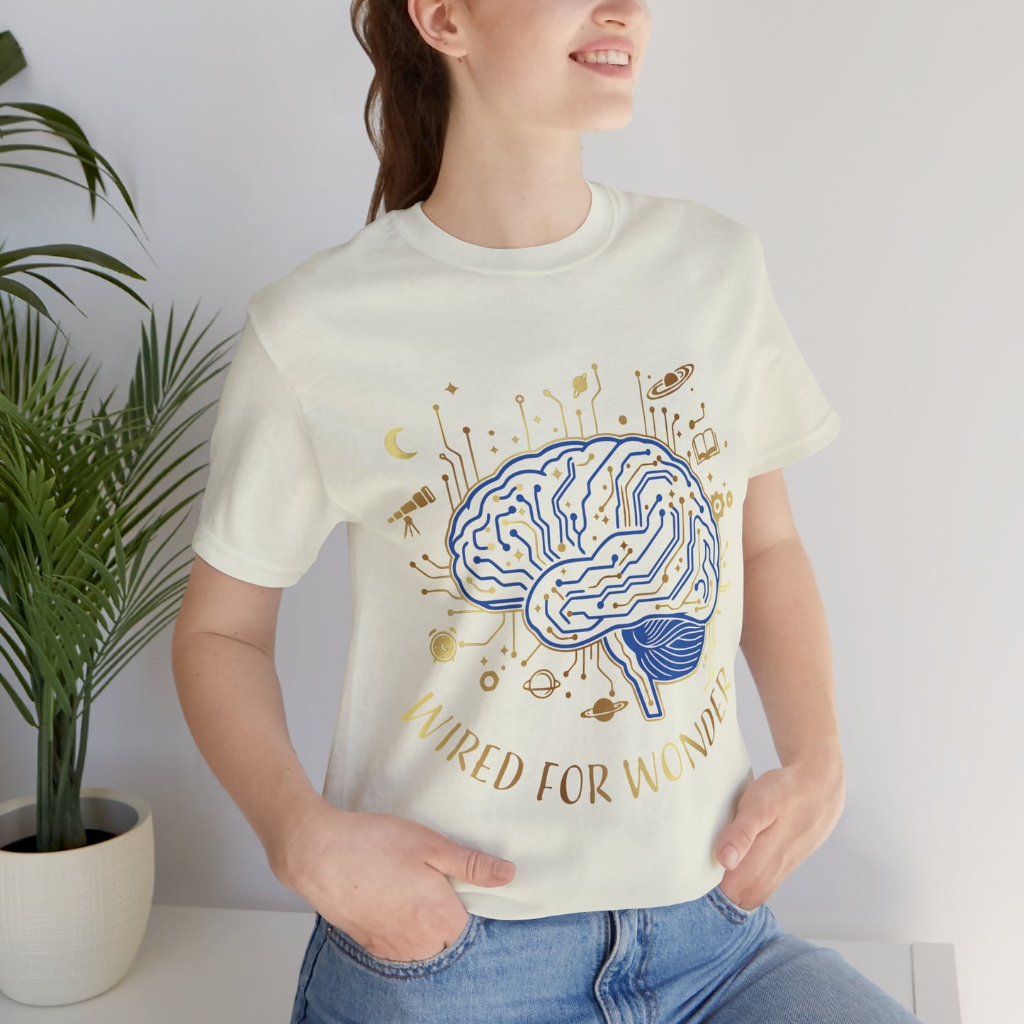 Wired for Wonder Brain Tee Science & Curiosity Graphic T-Shirt - You're My Kind of Weird